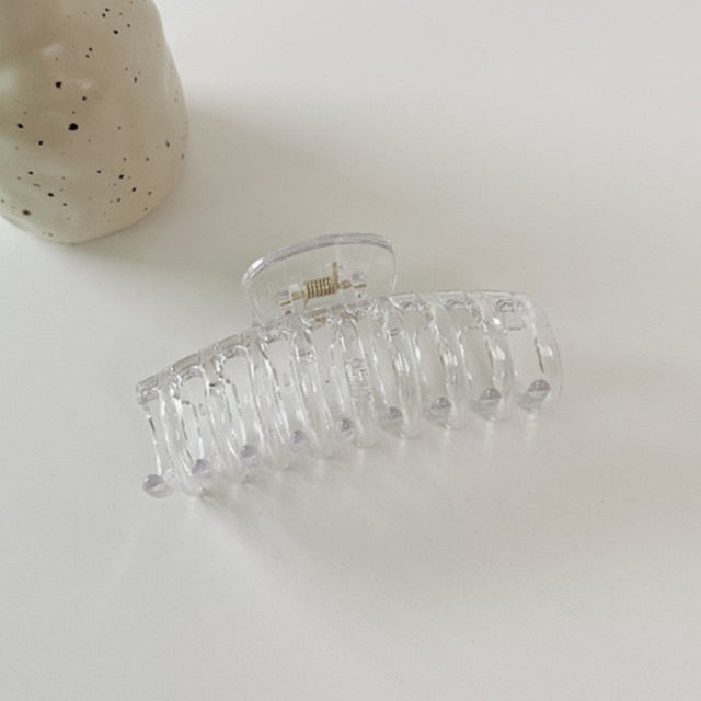 Jumbo Acrylic Claw Clip – Wide-Tooth Hold for Thick Curly Hair