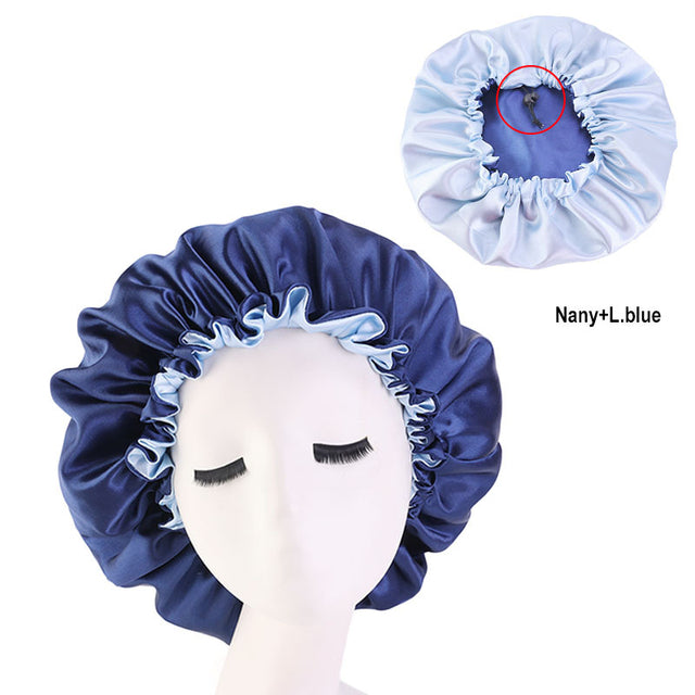 Reversible Satin Bonnet – Double-Sided Curl Protection