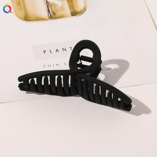Frosted Hair Claw Clip – Everyday Hold for Curls & Coils