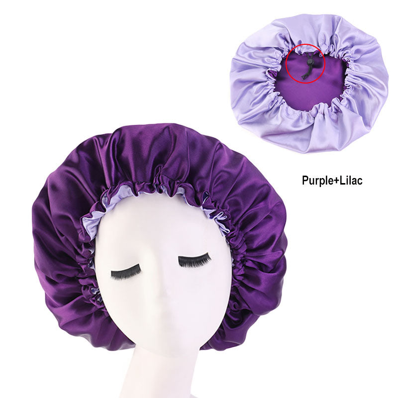 Reversible Satin Bonnet – Double-Sided Curl Protection