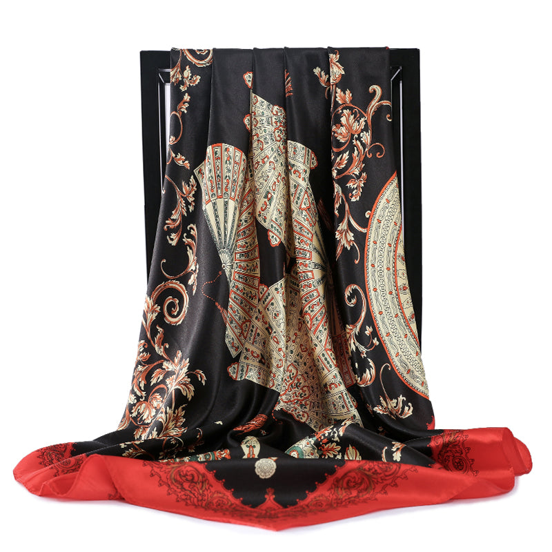 Silk Hair Scarf – Protective Wrap for Curls & Coils