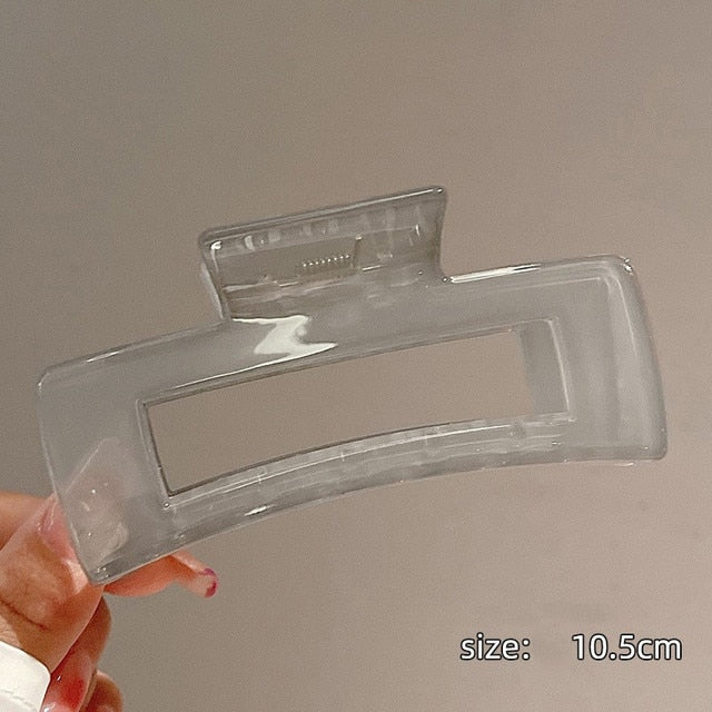 "Iridescent jumbo hair claw clip for a magical touch