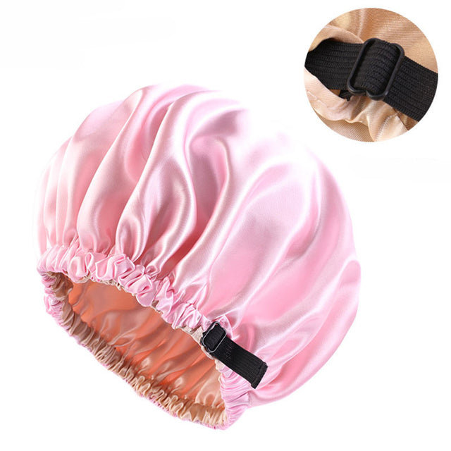 Reversible Satin Bonnet – Double-Sided Curl Protection