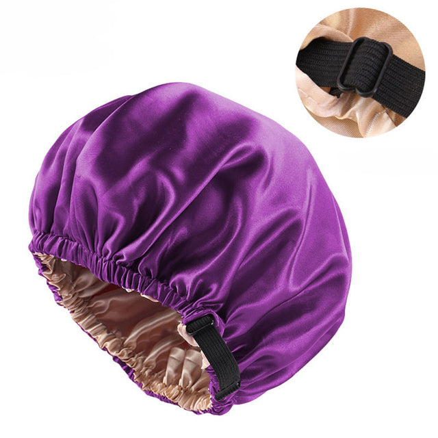 Reversible Satin Bonnet – Double-Sided Curl Protection
