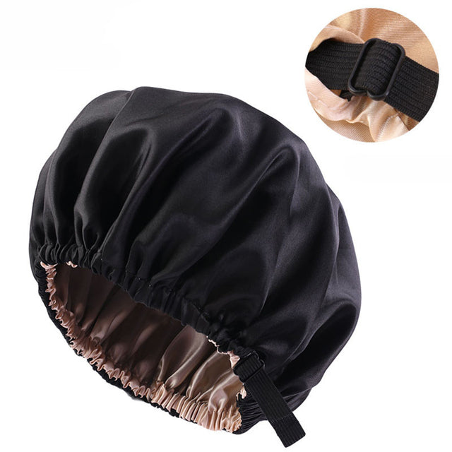 Reversible Satin Bonnet – Double-Sided Curl Protection