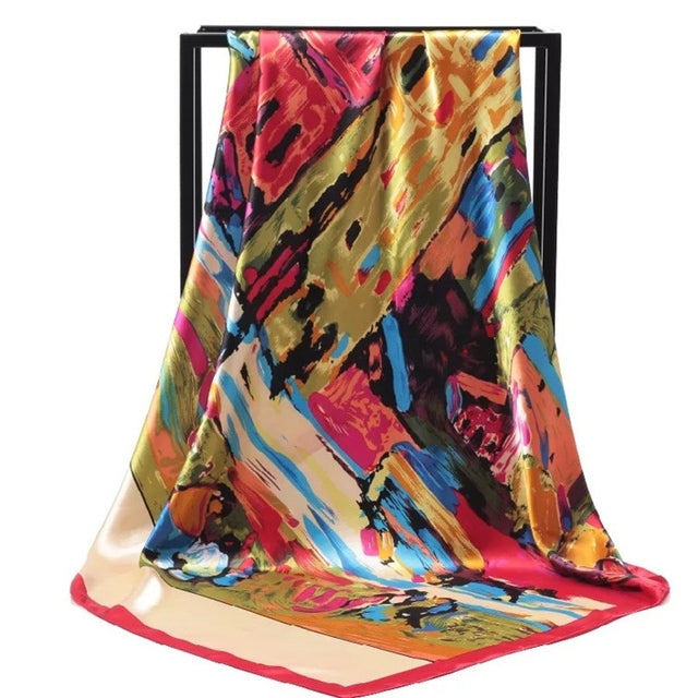 Silk Hair Scarf – Protective Wrap for Curls &amp; Coils
