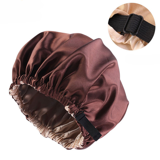 Reversible Satin Bonnet – Double-Sided Curl Protection