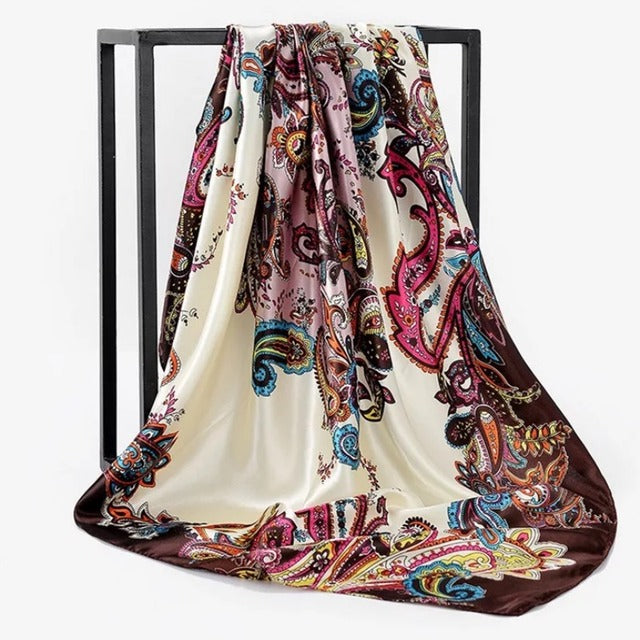 Silk Hair Scarf – Protective Wrap for Curls &amp; Coils