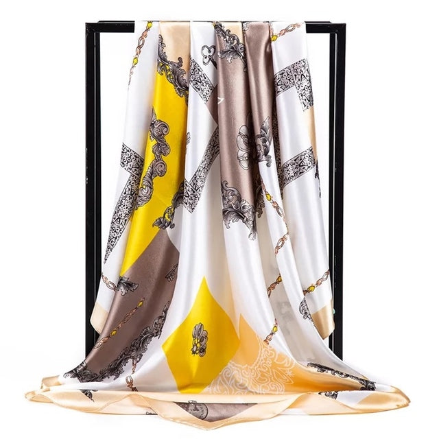 Silk Hair Scarf – Protective Wrap for Curls &amp; Coils