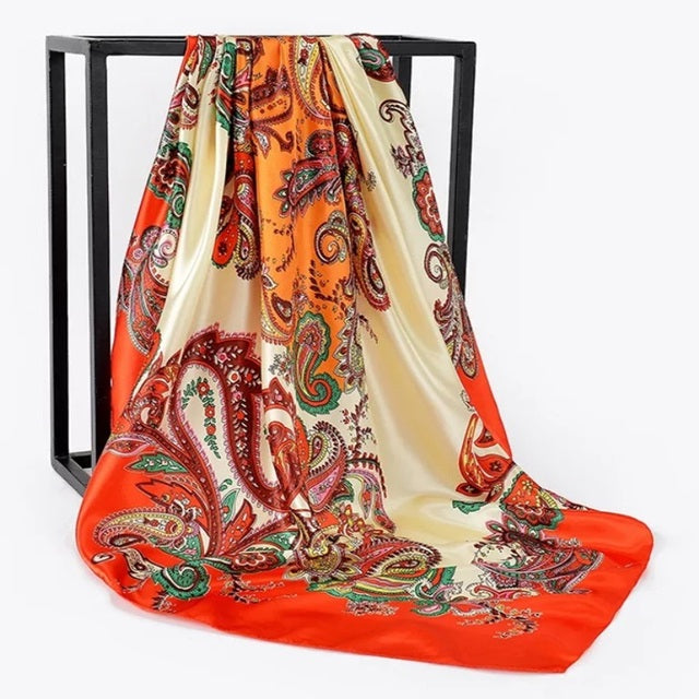 Silk Hair Scarf – Protective Wrap for Curls &amp; Coils