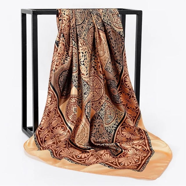 Silk Hair Scarf – Protective Wrap for Curls &amp; Coils