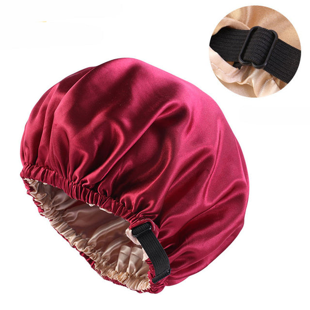 Reversible Satin Bonnet – Double-Sided Curl Protection