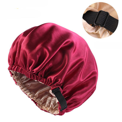 Reversible Satin Bonnet – Double-Sided Curl Protection