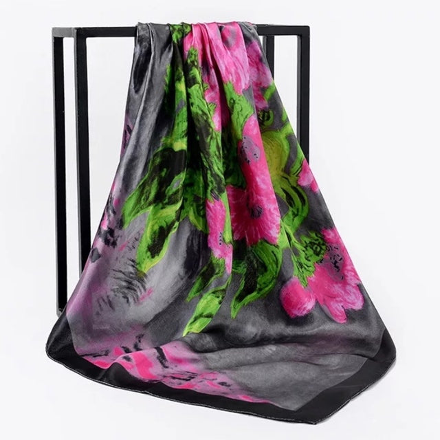 Silk Hair Scarf – Protective Wrap for Curls &amp; Coils