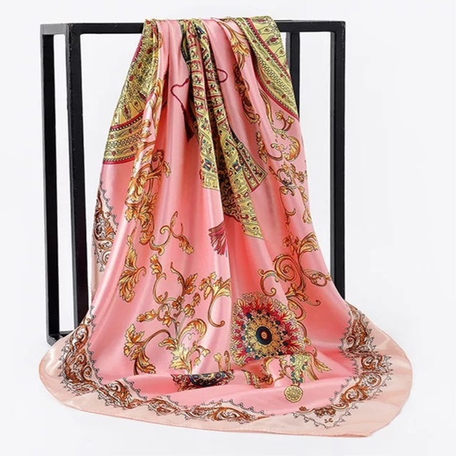 Silk Hair Scarf – Protective Wrap for Curls &amp; Coils