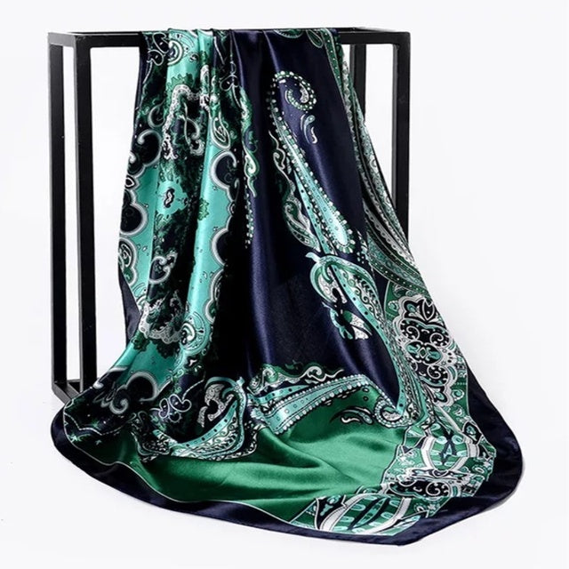 Silk Hair Scarf – Protective Wrap for Curls &amp; Coils