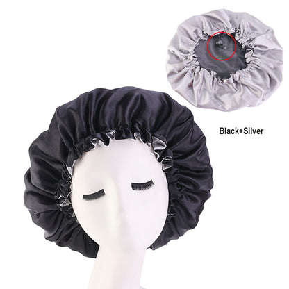 Reversible Satin Bonnet – Double-Sided Curl Protection