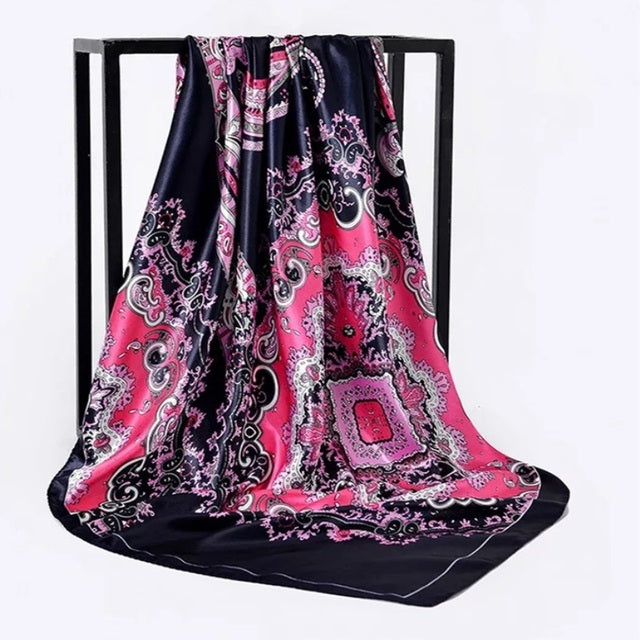 Silk Hair Scarf – Protective Wrap for Curls &amp; Coils