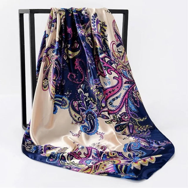 Silk Hair Scarf – Protective Wrap for Curls &amp; Coils