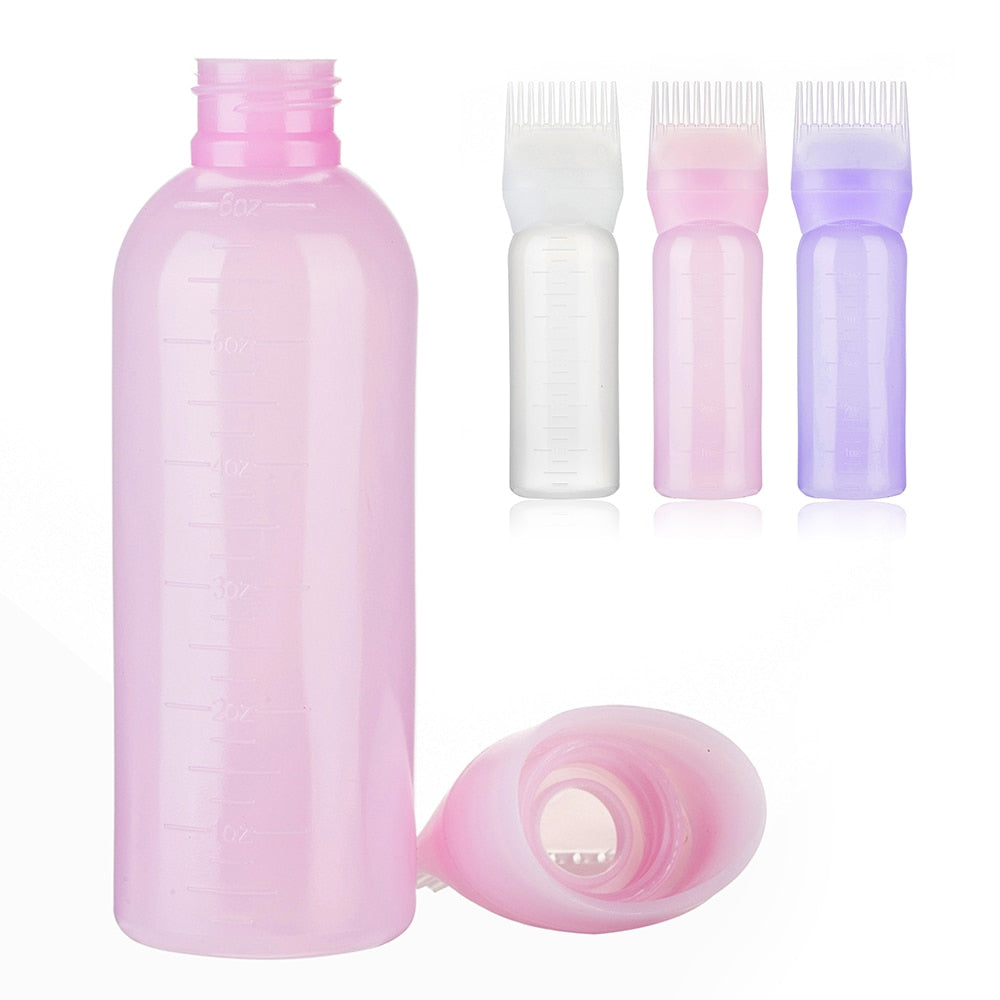 Plastic Scalp Oiling Refillable Bottle