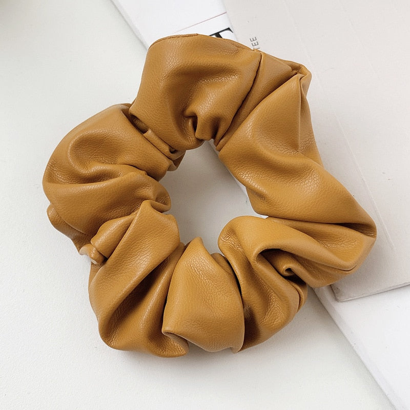 Leather Hair Tie Ring &amp; Clips