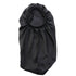 Long satin bonnet. Black satin bonnet 